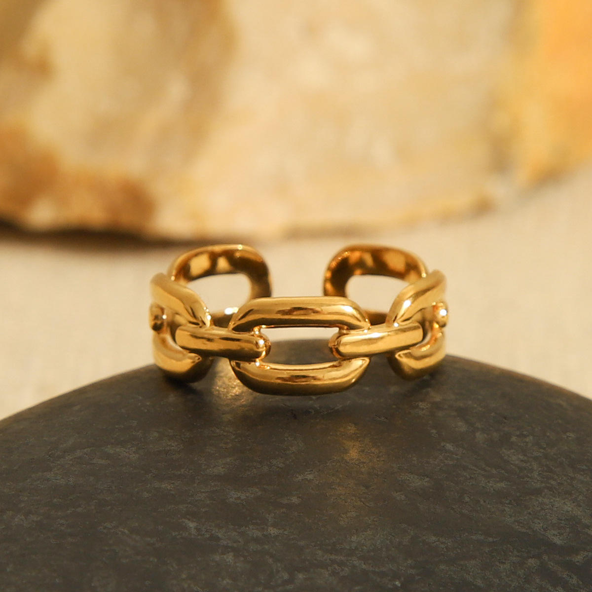 Golden Loop Ring